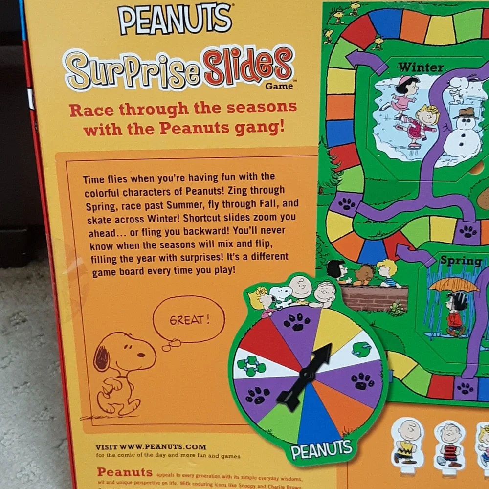 Peanuts Surprise Slides Game NIB